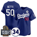 Custom #50 Royal LAD Baseball Shirt Top