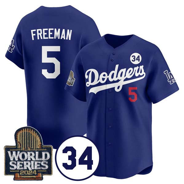 Custom #5 Royal LAD Baseball Shirt Top
