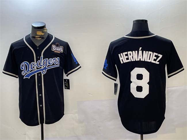 Custom #8 Black LAD Baseball Shirt Top