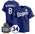 Custom #8 Royal LAD Baseball Shirt Top