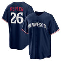 M.Twins #26 Max Kepler Player Navy Replica Baseball Jerseys