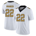 Custom #22 White NO Football Shirt Top