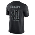 #41 Alvin Kamara Player NO.Saints Black RFLCTV Limited Football Jersey