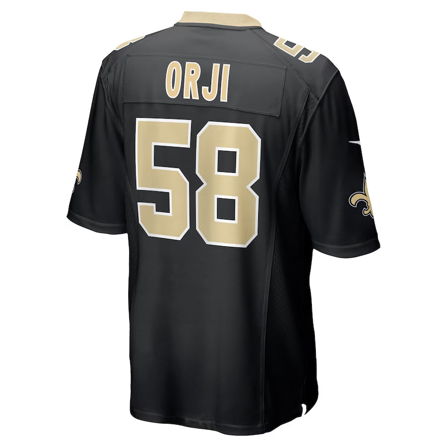 Custom #58 Black NO Football Shirt Top