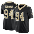 NO.Saints #94 Cameron Jordan Player Black Vapor F.U.S.E. Limited Football Jerseys