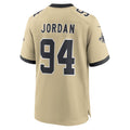NO.Saints #94 Cameron Jordan Player Gold Alternate Game Football Jerseys