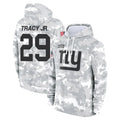 NY.Giants #29 Tyrone Tracy Jr. Player Arctic Camo Salute to Service Hoodies Football Jerseys