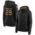 NY.Giants #29 Tyrone Tracy Jr. Player Black Salute to Service Hoodies Football Jerseys