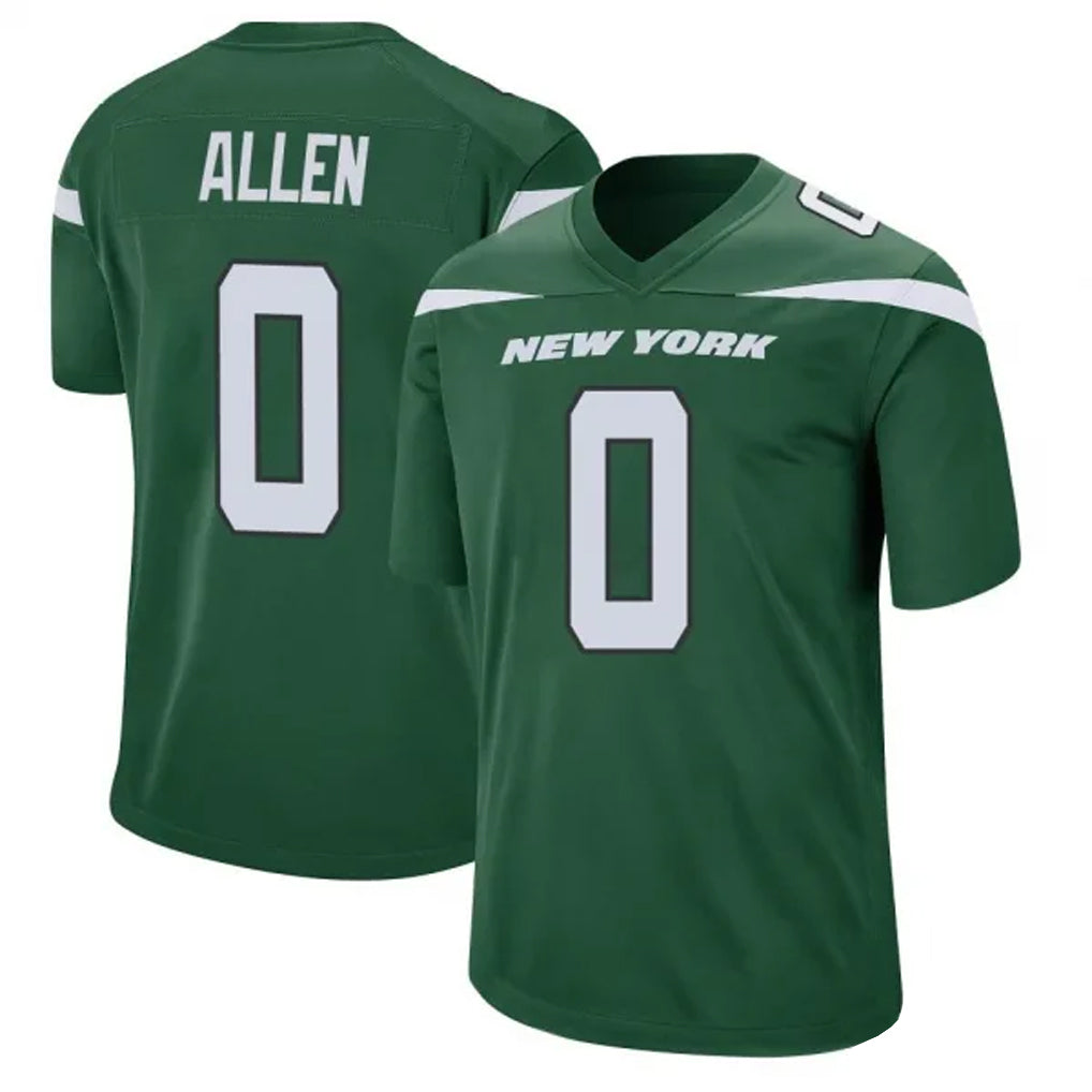 Custom #0 Green NYJ Football Shirt Top