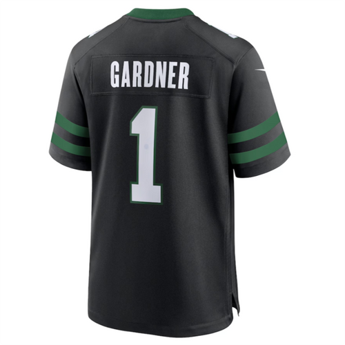 #1 Ahmad Sauce Gardner Player NY.Jets Legacy Black Game Football Jerseys