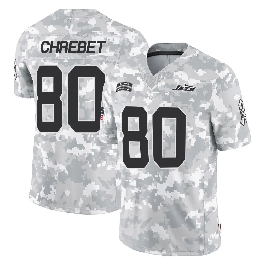 Custom #80 NYJ Football Shirt Top