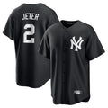Custom #2 Black NYY Baseball Shirt Top