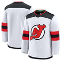 NJ.Devils Blank Player Fanatics Away Premium Jersey - White Stitched American Hockey Jerseys