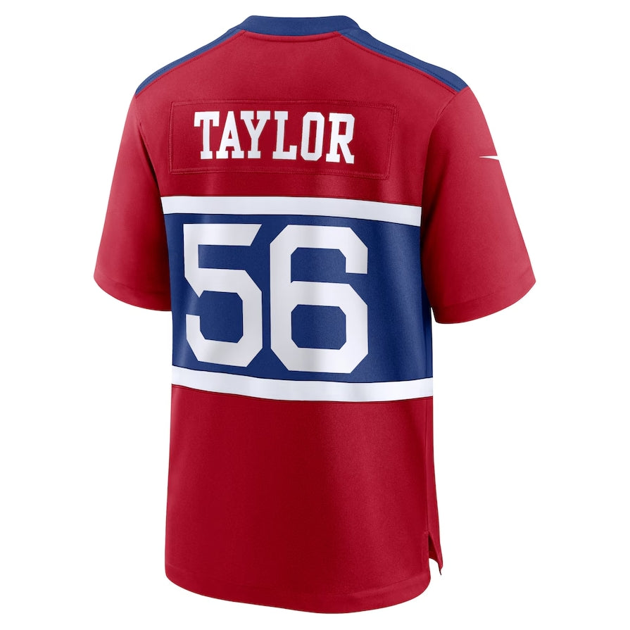 Custom #56 Red NYG Football Shirt Top