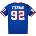 NY.Giants #92 Michael Strahan 1993 Mitchell & Ness Authentic Throwback Retired Player Jersey - Royal Stitched American Football Jerseys