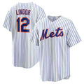 Custom #12 White NYM Baseball Shirt Top