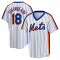 NY.Mets #18 Darryl Strawberry White Home Cooperstown Collection Player Baseball Jerseys