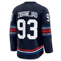 Custom #93 Navy NYR Hockey Shirt Top