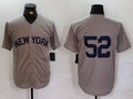 NY.Yankees #52 CC Sabathia Player Jersey Grey Cool Base Stitched Baseball Jerseys