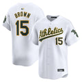 Athletics #15 Seth Brown Player White Home Limited Baseball Jerseys