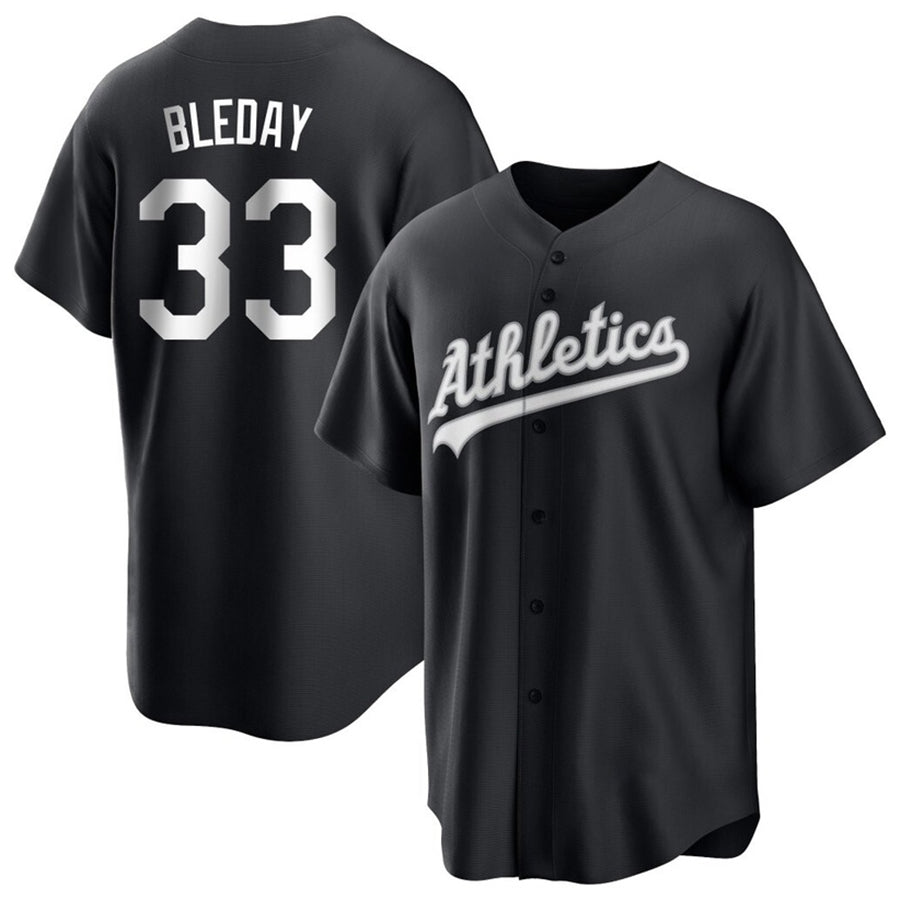 Athletics #33 JJ Bleday Player Black Replica Baseball Jerseys