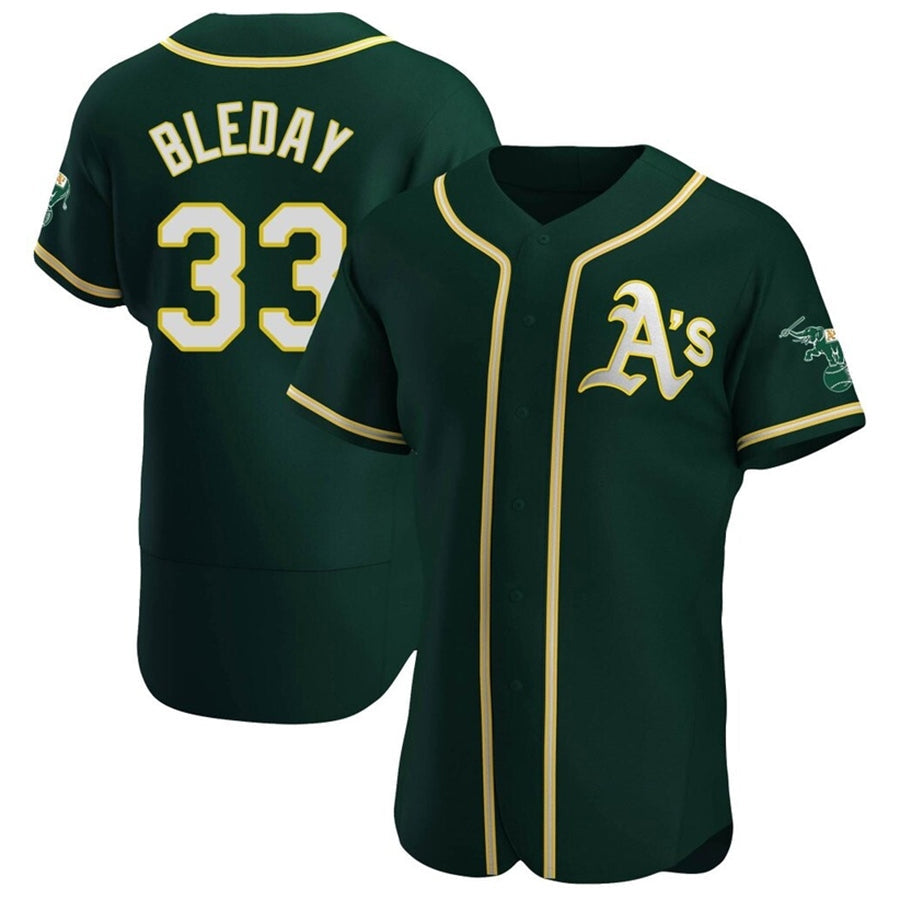 Custom #33 Green OAK Baseball Shirt Top