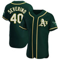 Athletics #40 Luis Severino Player Green Home Limited ELite Baseball Jerseys