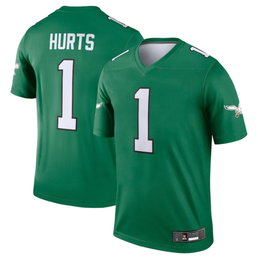 Custom #1 Green PHI Football Shirt Top