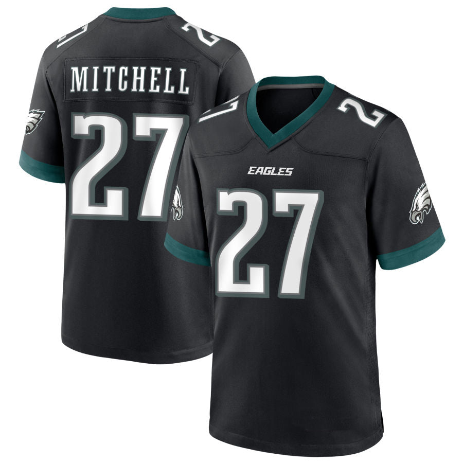 Custom #27 Black PHI Football Shirt Top