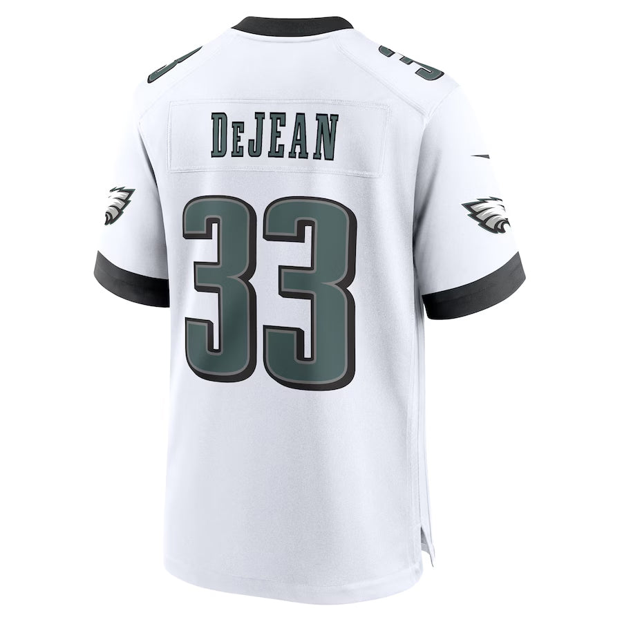 Custom #33 White PHI Football Shirt Top