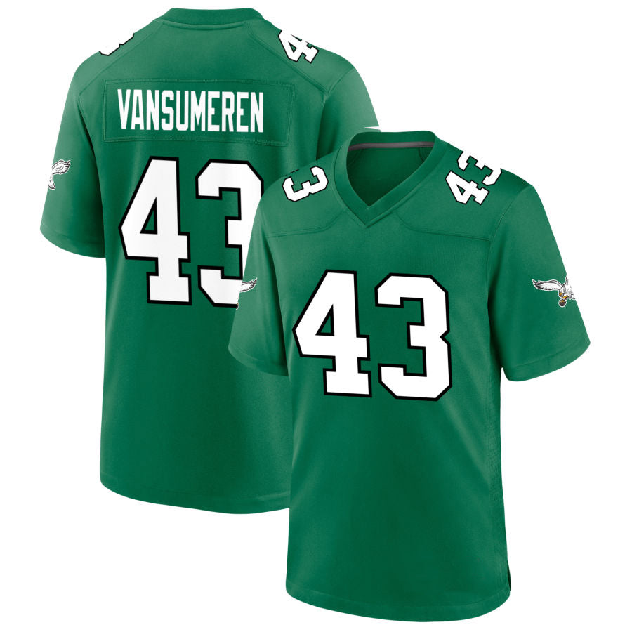 Custom #43 Green PHI Football Shirt Top
