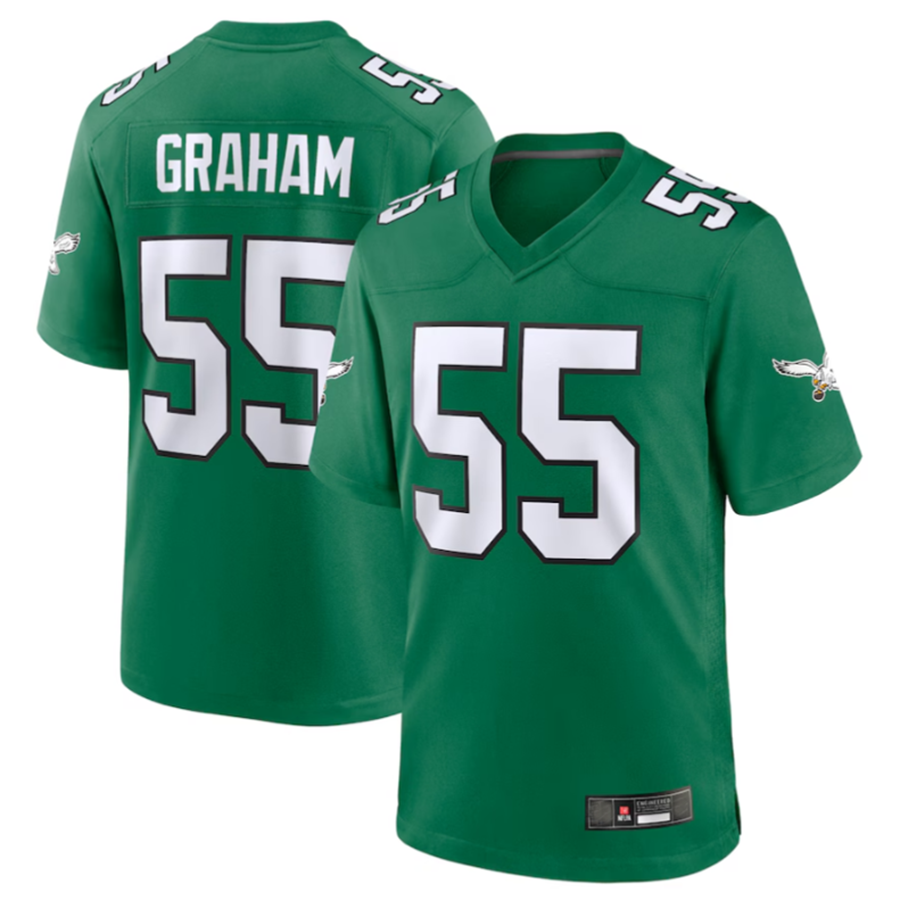 Custom #55 Green PHI Football Shirt Top