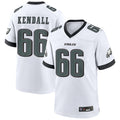 P.Eagles #66 Drew Kendall Player White Home Game Football Jerseys