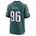 P.Eagles #96 Gabe Hall Player Midnight Green Home Game Football Jerseys