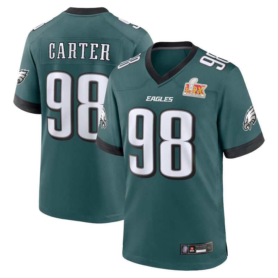 Custom #98 Midnight Green PHI Football Shirt Top