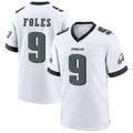 P.Eagles #9 Nick Foles Player White Home Game Football Jerseys