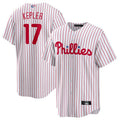 P.Phillies #17 Max Kepler Player White Home Replica Baseball Jerseys