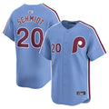 Custom #20 Light Blue PHI Baseball Shirt Top