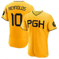 Custom #10 Gold City Connect PIT Baseball Shirt Top