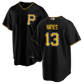 Custom #13 Black PIT Baseball Shirt Top