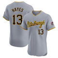 P.Pirates #13 Ke'Bryan Hayes Player Gray Limited Elite Baseball Jerseys