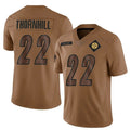 Custom #22 Brown PIT Football Shirt Top