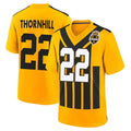 Custom #22 Gold PIT Football Shirt Top