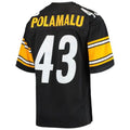 P.Steelers #43 Troy Polamalu Mitchell & Ness Black 2007 Authentic Retired Player Stitched Football Jerseys