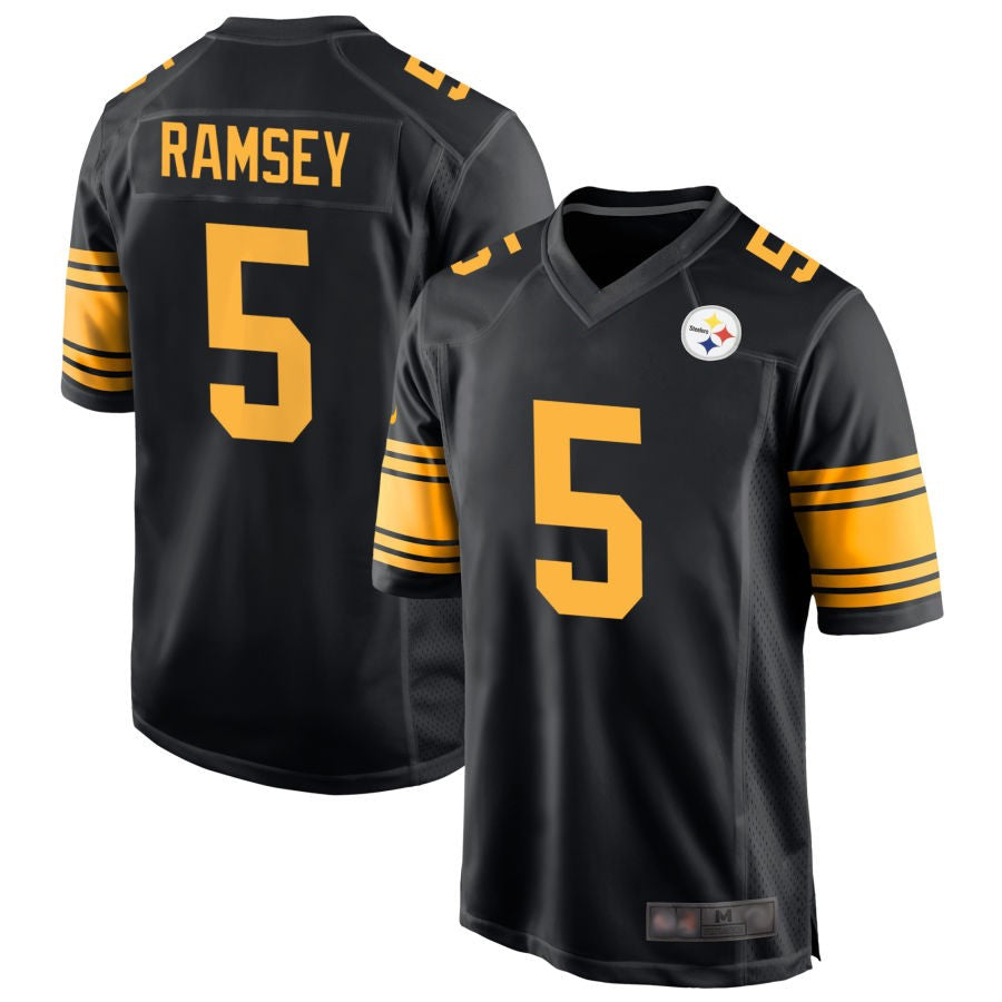 Custom #5 Black PIT Football Shirt Top