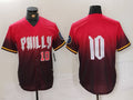 P.Phillies #10 JT Realmuto Red Player Game Jersey Limited Stitched Baseball Jerseys