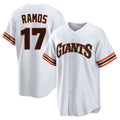 Custom #17 White City Connect SF Baseball Shirt Top