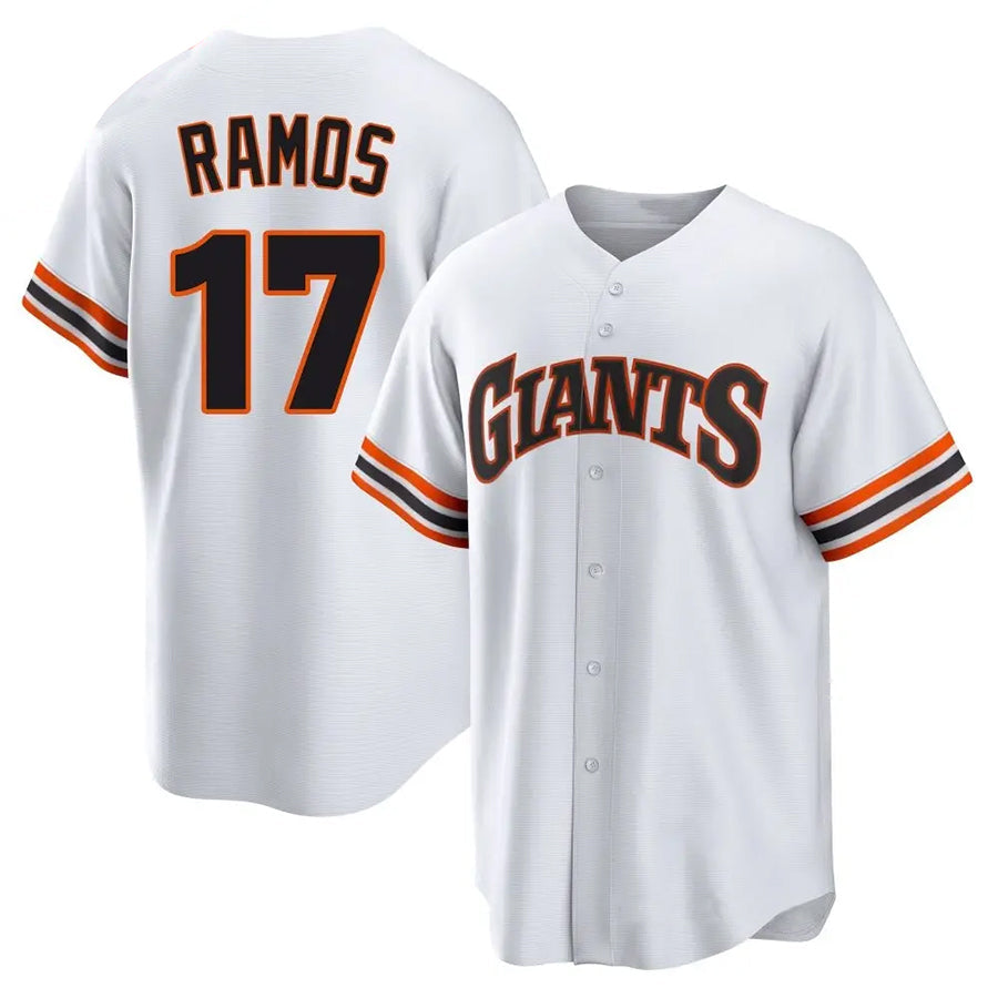 Custom #17 White City Connect SF Baseball Shirt Top