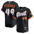 Custom #49 City Connect SF Baseball Shirt Top
