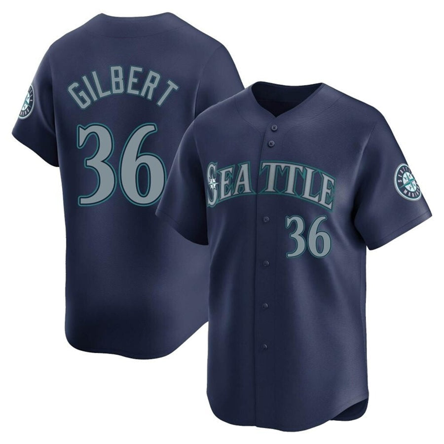 Custom #36 Navy City Connect SEA Baseball Shirt Top